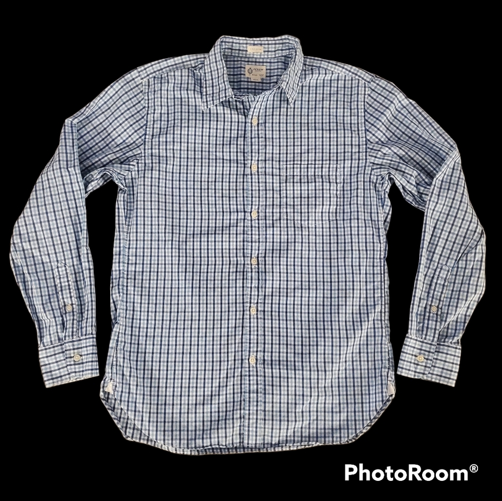 J. Crew Mens Long Sleeve Button Down Shirt Size M